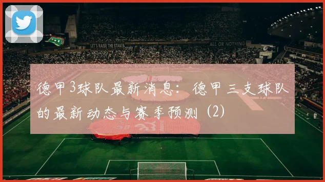 德甲3球队最新消息：德甲三支球队的最新动态与赛季预测 (2)