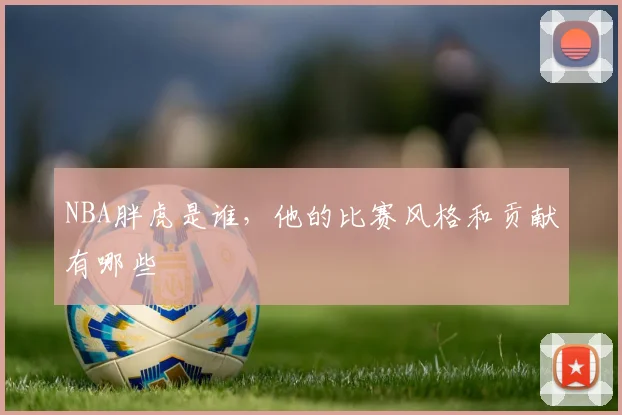 NBA胖虎是谁，他的比赛风格和贡献有哪些